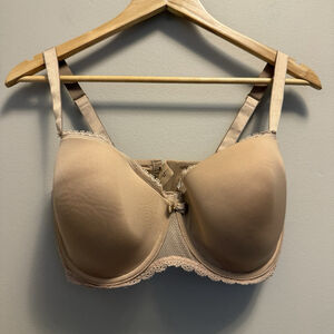 Chantelle 1476 Parisian Demi Underwire Bra 36DDDD Nude